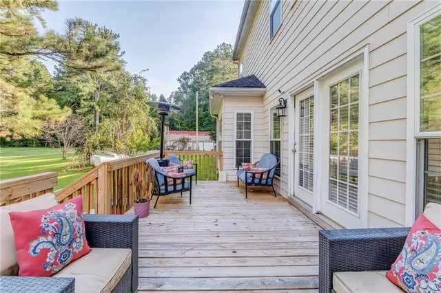 a patio view with patio