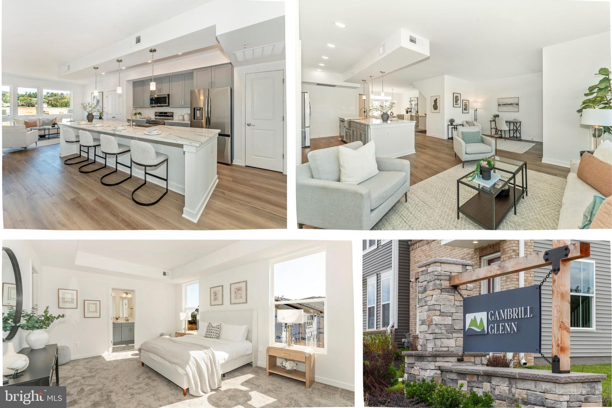 a view of a living room and kitchen area