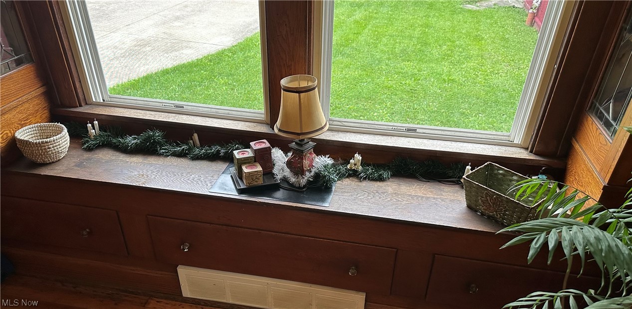 3680 Highland Road Cleveland, OH 44111 - Photo 9 of 32 Formal Dining Rm features 2 gorgeous Leaded Glass China Cabinets with attractive Window seat!