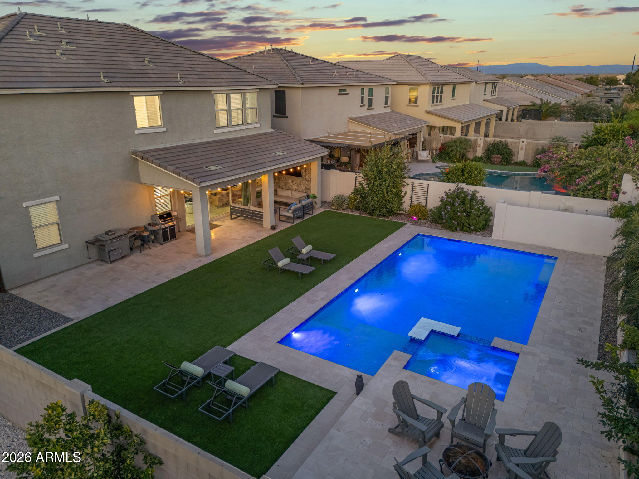 1663 West Gordon Street San Tan Valley, AZ 85144 - Photo 49 of 54 an aerial view of a house