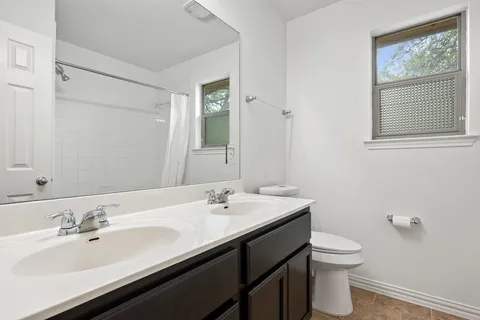 a sink with a mirror