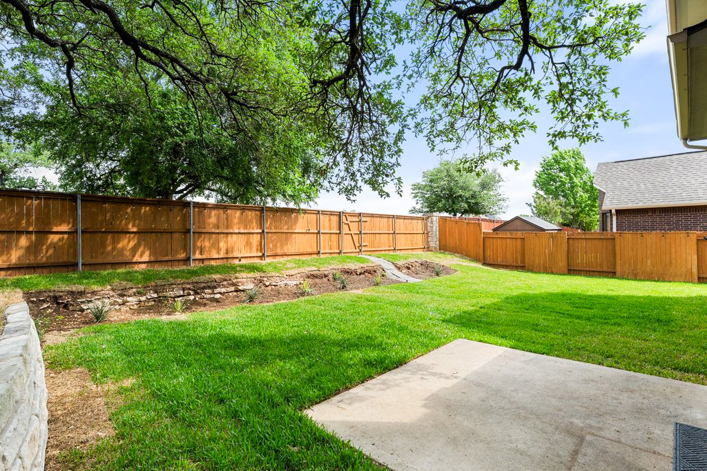 3013 Agave Loop Round Rock, TX 78681 - Photo 25 of 37 New sod grass front and back. Good size backyard with mature tree shade on Patio.