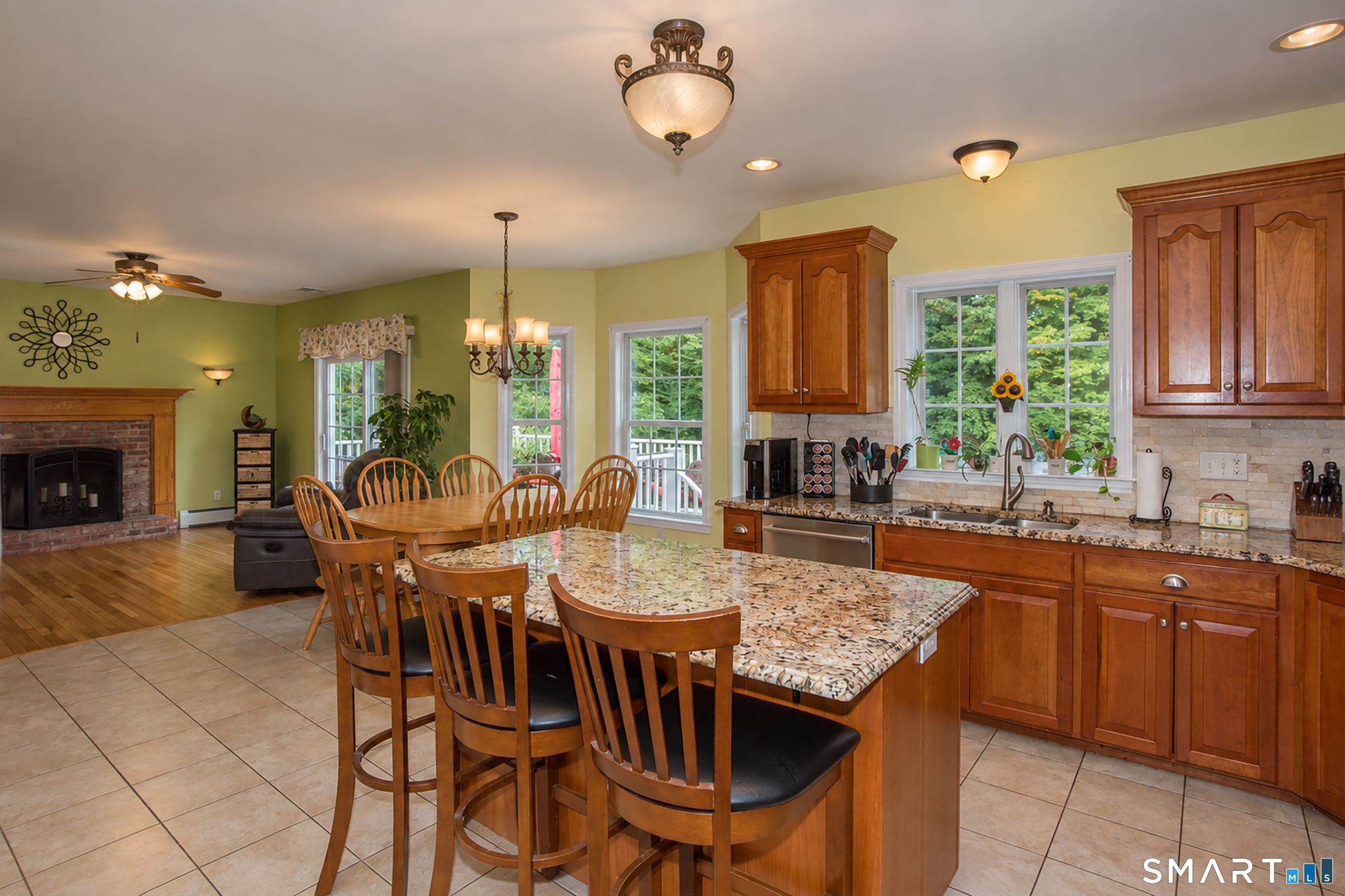 146 Long Hill Road Andover, CT 06232 - Photo 9 of 33 open concept kitchen and family room