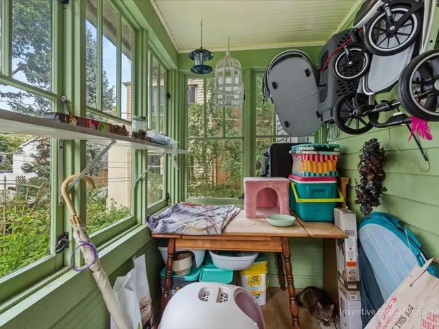a view of an outdoor sitting area