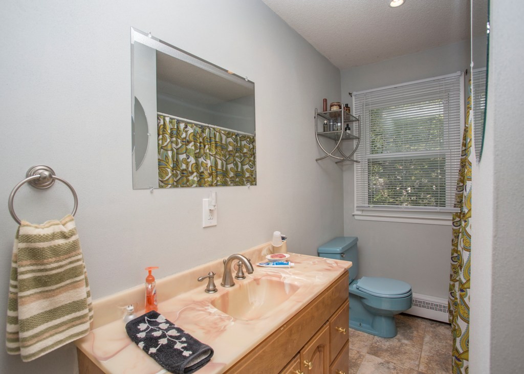 138 Sarah Sherman Road Rochester, MA 02770 - Photo 23 of 30 a bathroom with a sink toilet and a mirror