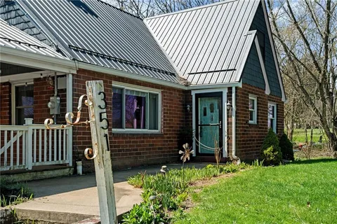 a front view of a house