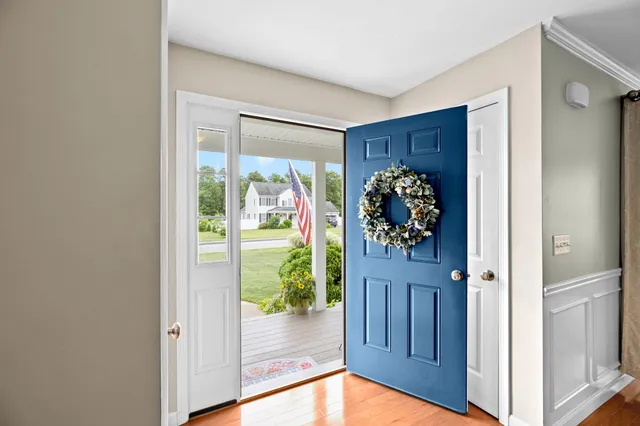 a view interior of the house and wooden floor