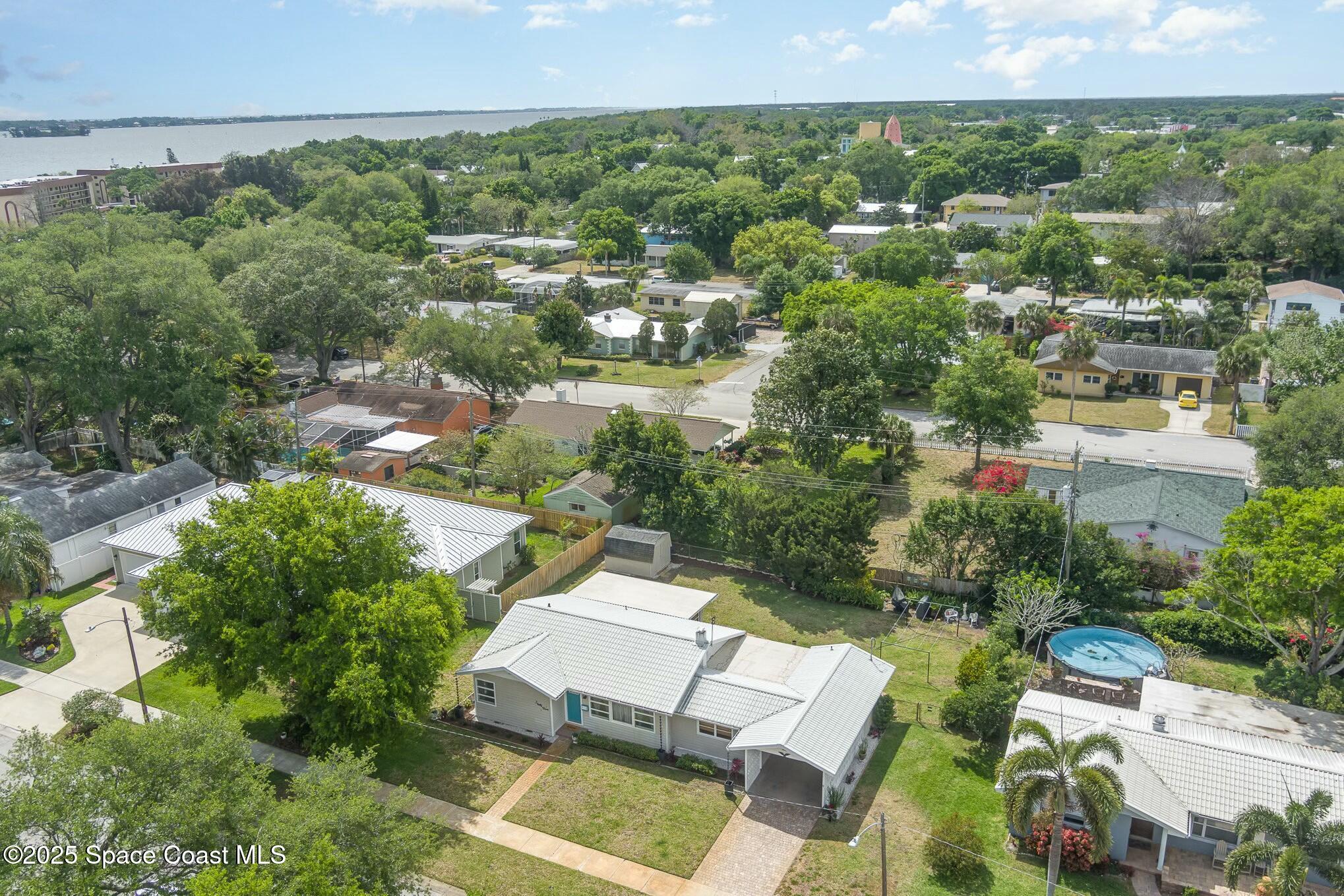 37 Valencia Road Rockledge, FL 32955 - Photo 4 of 27 Aerial South View