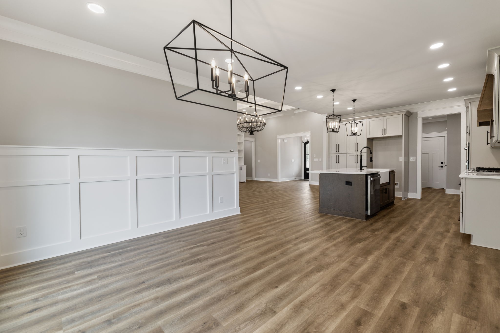 887 Ovoca Lake Road Tullahoma, TN 37388 - Photo 28 of 58 a view of a kitchen with a sink and dishwasher a oven with wooden floor