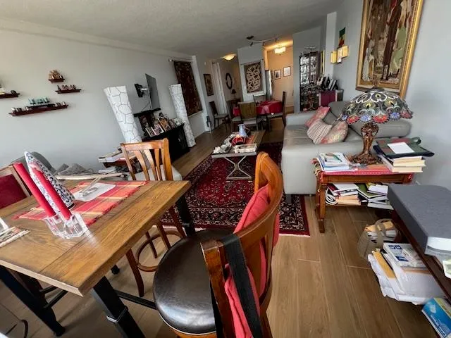 a very nice looking work space with furniture