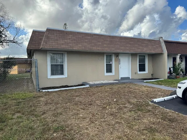 a backyard of a house