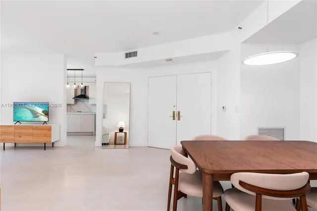 a view of a livingroom with furniture