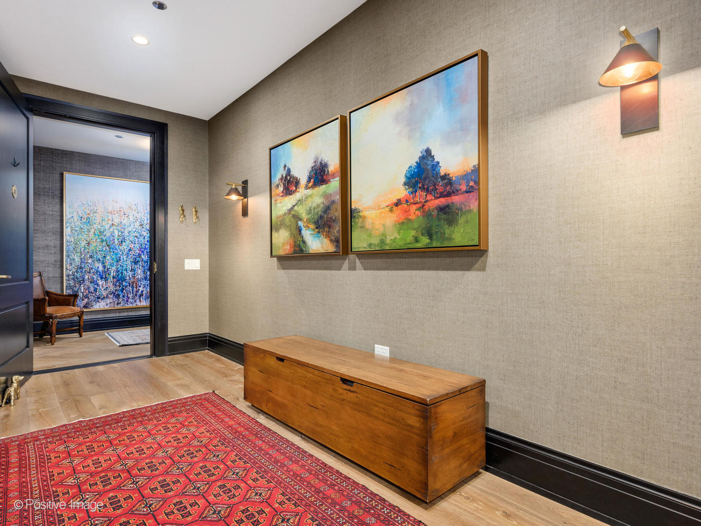 1109 West Washington Boulevard, Unit 2C Chicago, IL 60607 - Photo 6 of 40 a living room with furniture and a painting on the wall