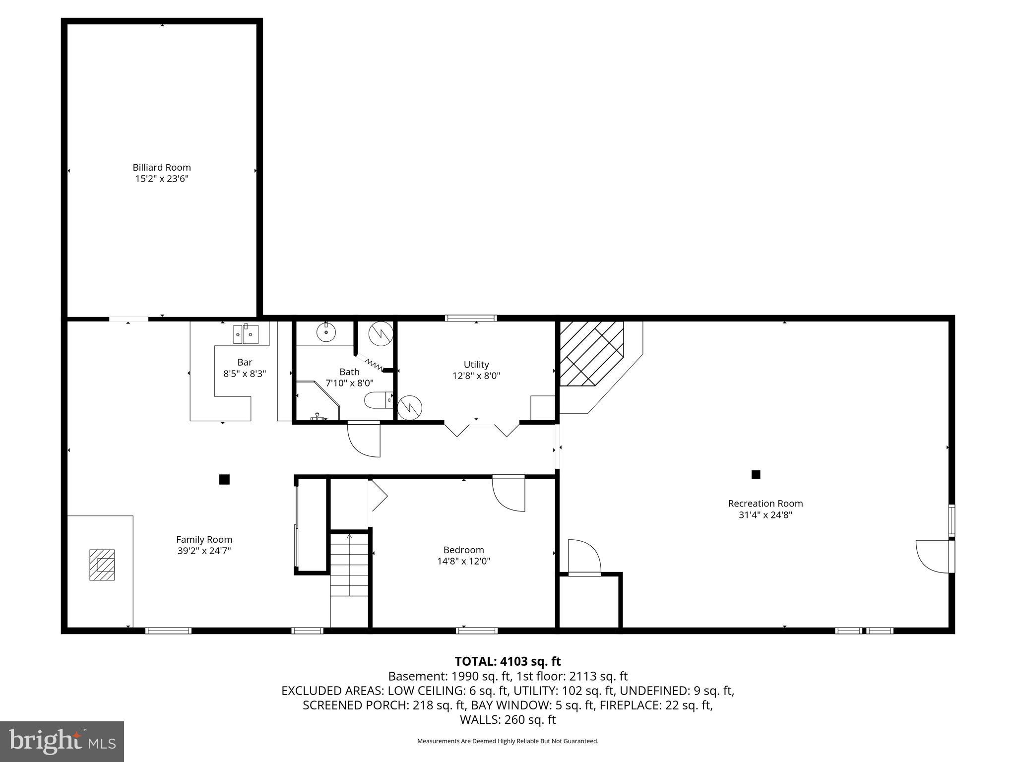 41726 Stumptown Road Leesburg, VA 20176 - Photo 90 of 91 Lower Level Floor Plan with Dimensions