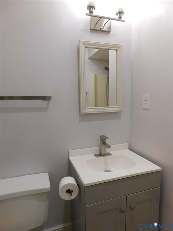 838 Crymes Road Keysville, VA 23947 - Photo 3 of 49 Bathroom with vanity and toilet