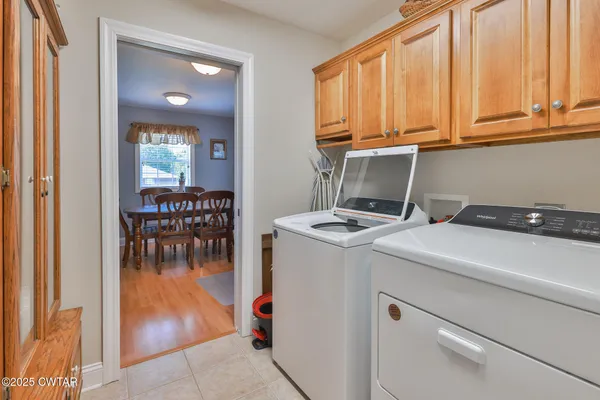 a room with storage and utility