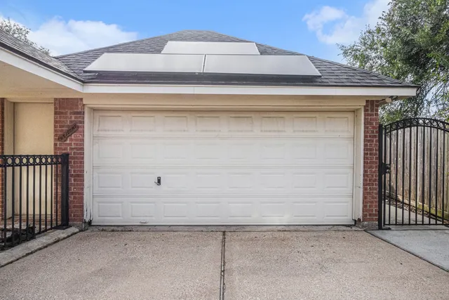 a view of wooden door