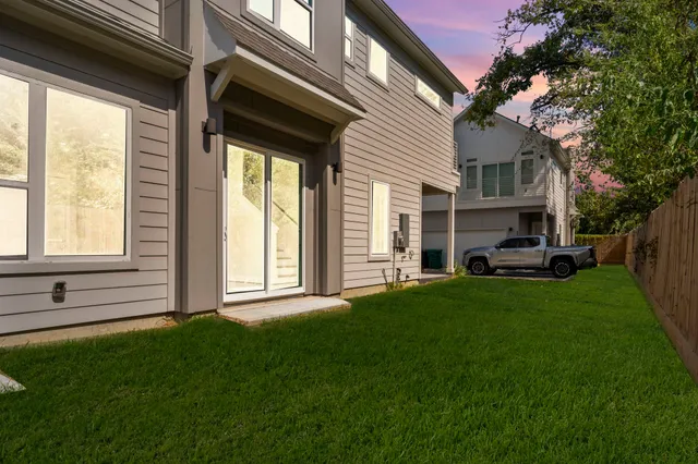 a house view with a garden space
