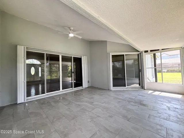 a view of a building with door