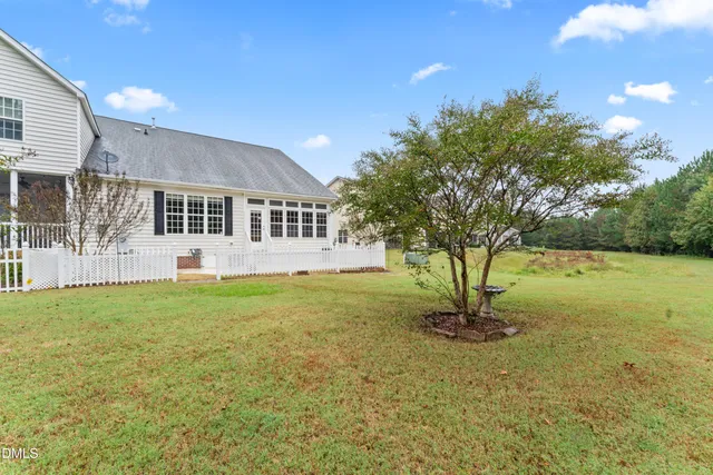 a house view with a garden space