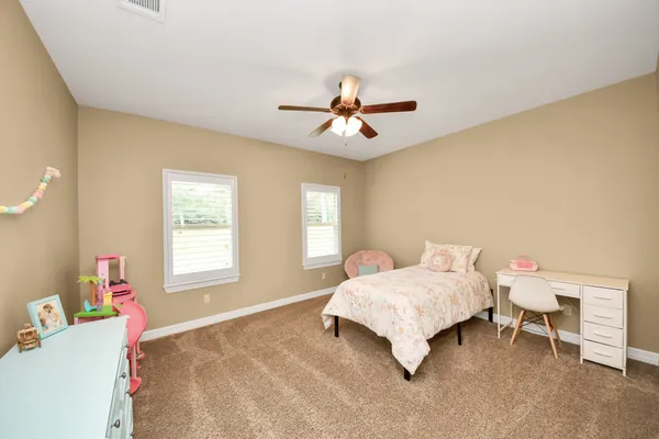 a view of a room with an empty space