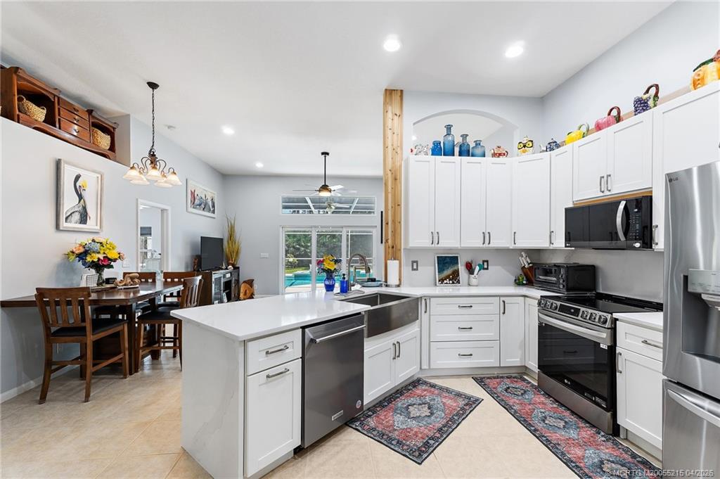 Kitchen overlooking Pool and Preserve