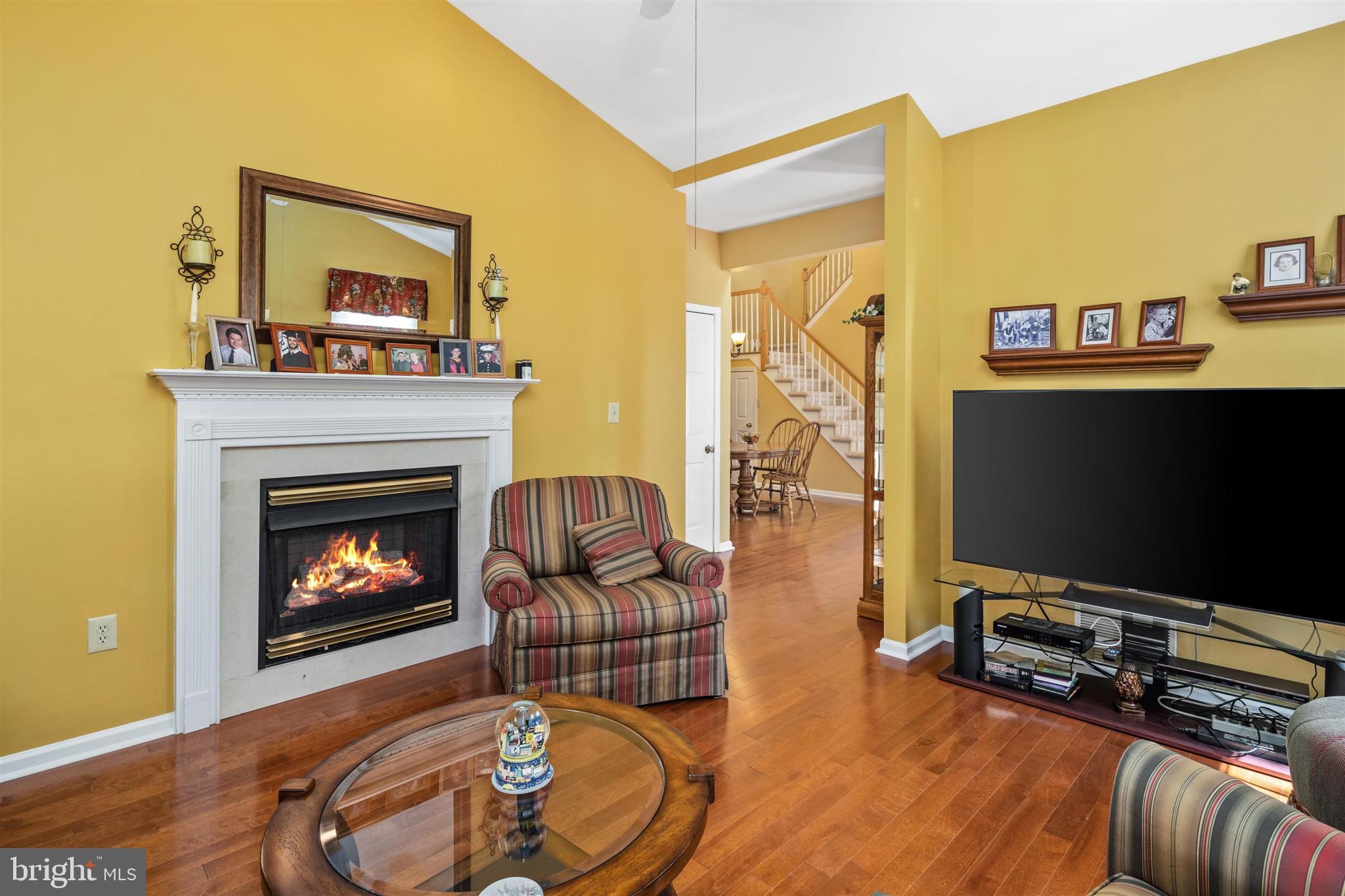 16 Winterberry Terrace Hamilton, NJ 08690 - Photo 7 of 26 a living room with furniture and a fireplace