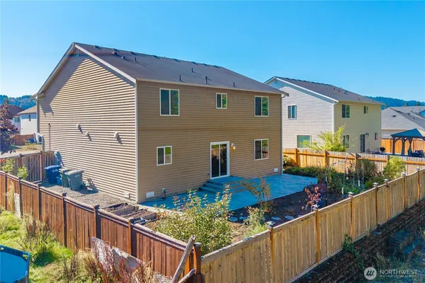 a view of a city with sunset view