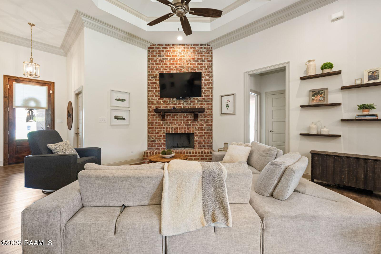 113 Rue Village Maurice, LA 70555 - Photo 4 of 34 Beautiful brick woodburning fireplace