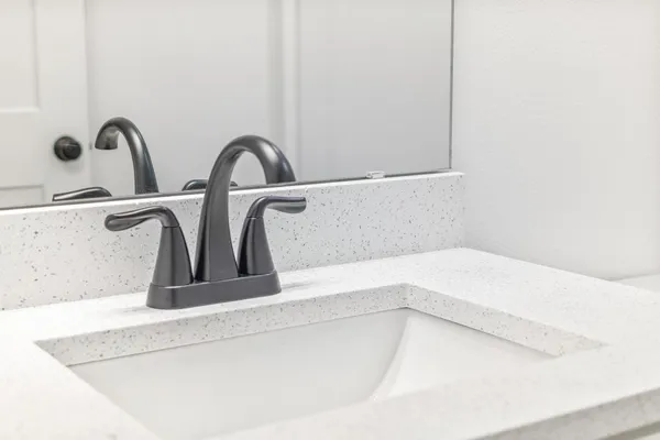 a close view of sink