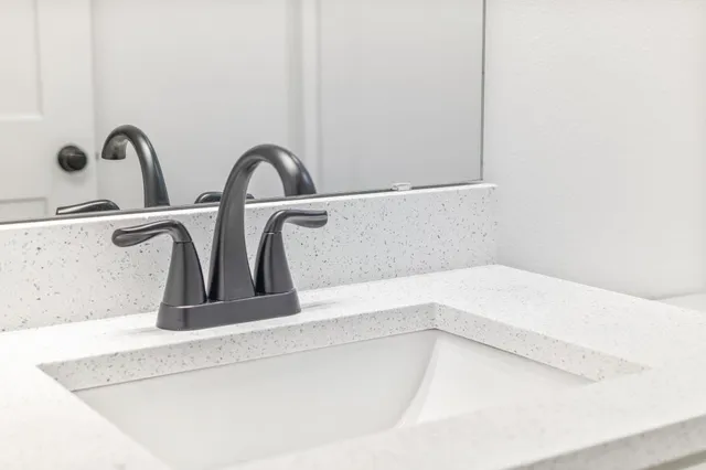 a close view of sink