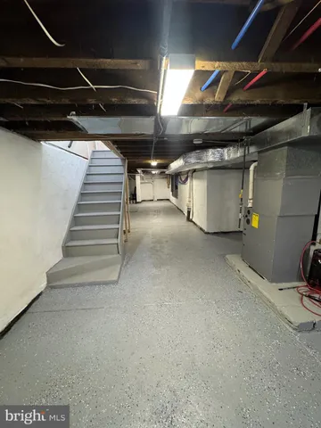 a view of storage and utility room