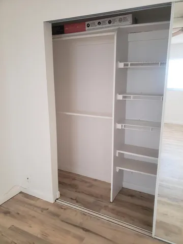 a view of a room and window