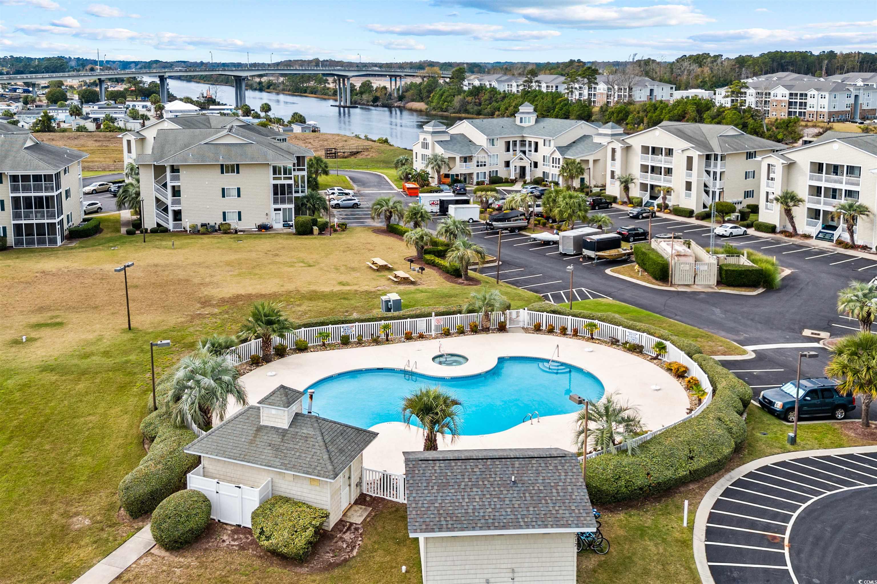 207 Landing Road, Unit F North Myrtle Beach, SC 29582 - Photo 2 of 27 Birds eye view of property with a water view