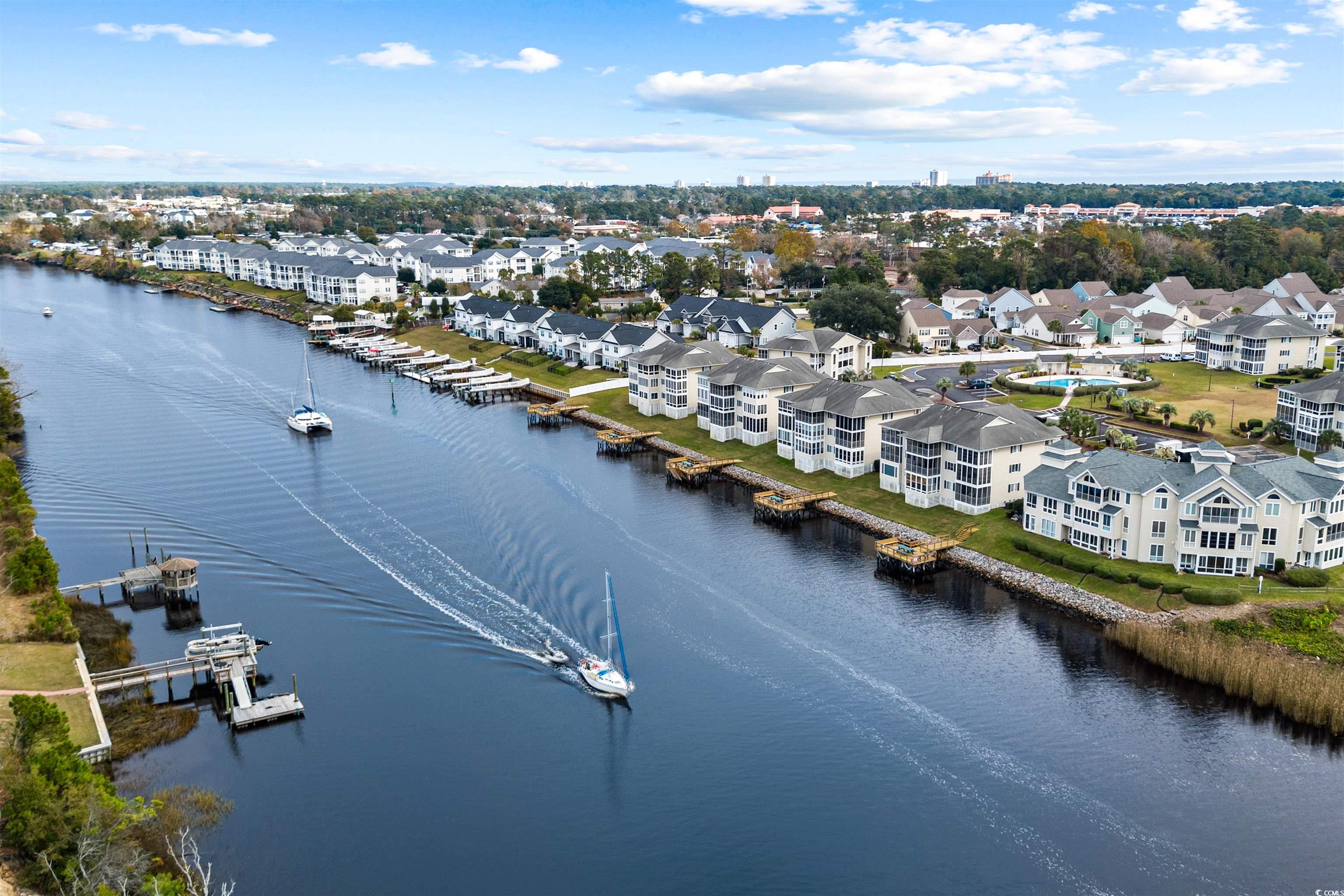 207 Landing Road, Unit F North Myrtle Beach, SC 29582 - Photo 21 of 27 Bird's eye view featuring a water view