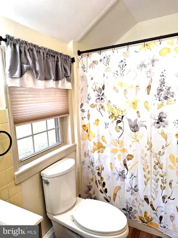 a white toilet sitting next to a shower curtain