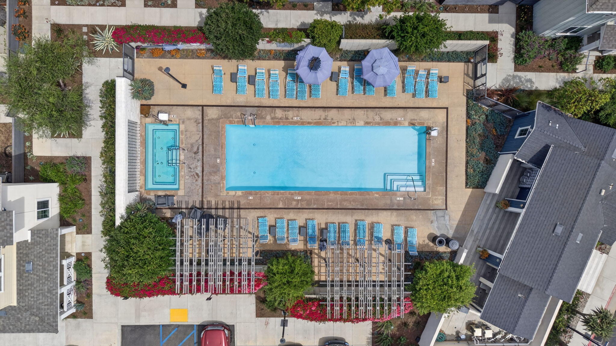 5680 Surfrider Way, Unit 101 Goleta, CA 93117 - Photo 33 of 37 Aerial of community pool/spa