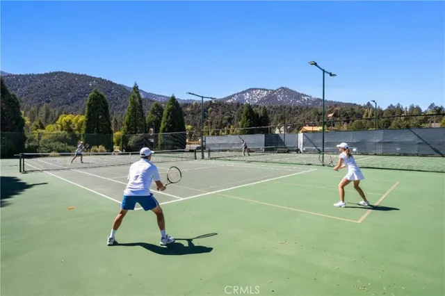 a swimming pool with a yard