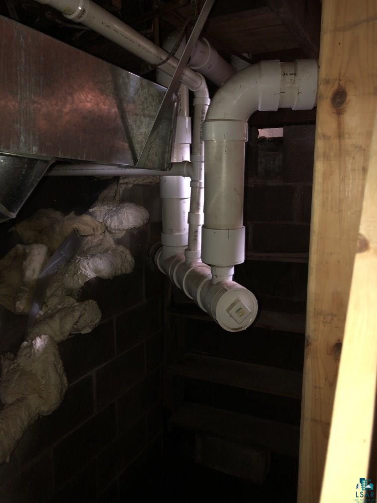 75198 Eichmann Road Glidden, WI 54527 - Photo 29 of 44 Newer plumbing stack in great looking partial basement