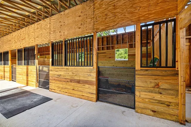 a view of a brick wall