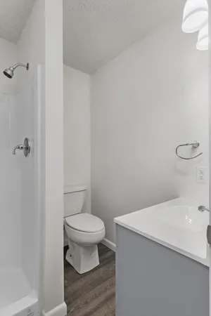 a bathroom with a sink and a toilet