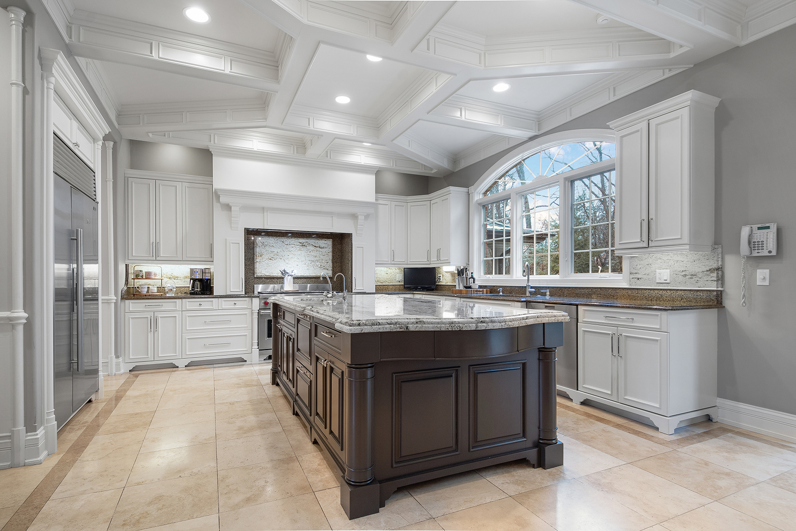 20 Old Mill Road Lake Forest, IL 60045 - Photo 19 of 64 a kitchen with granite countertop a sink and cabinets