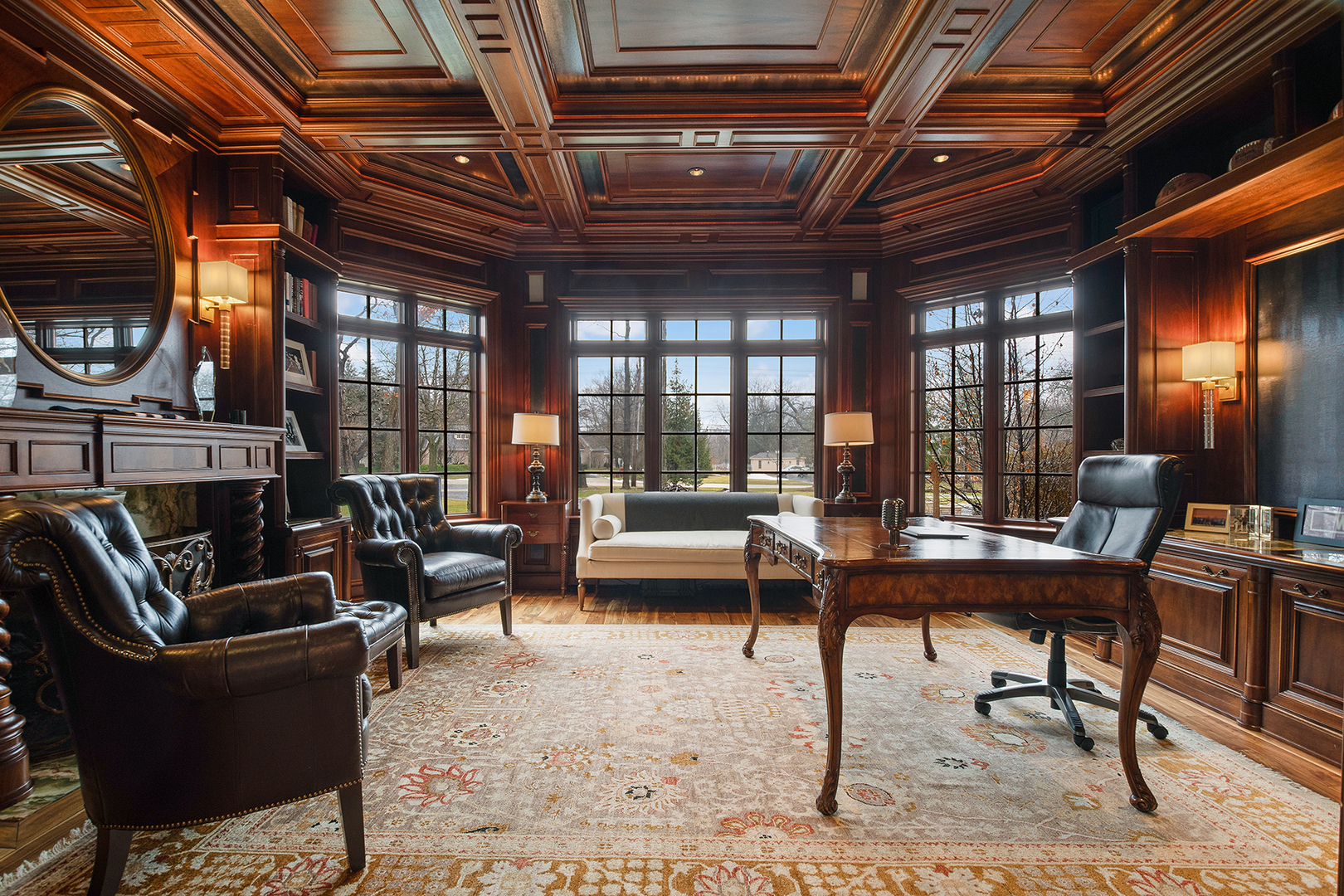 20 Old Mill Road Lake Forest, IL 60045 - Photo 28 of 64 a living room with furniture a fireplace and a table