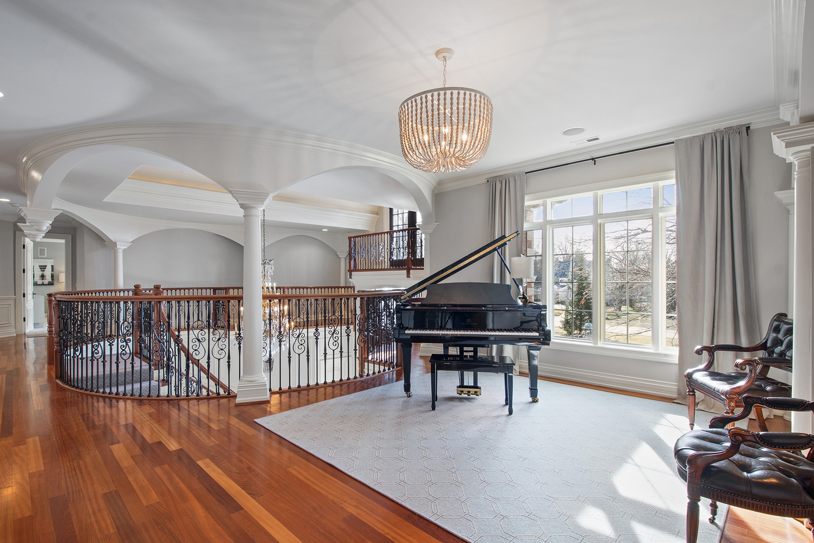 20 Old Mill Road Lake Forest, IL 60045 - Photo 32 of 64 a view of a room with furniture wooden floor and windows