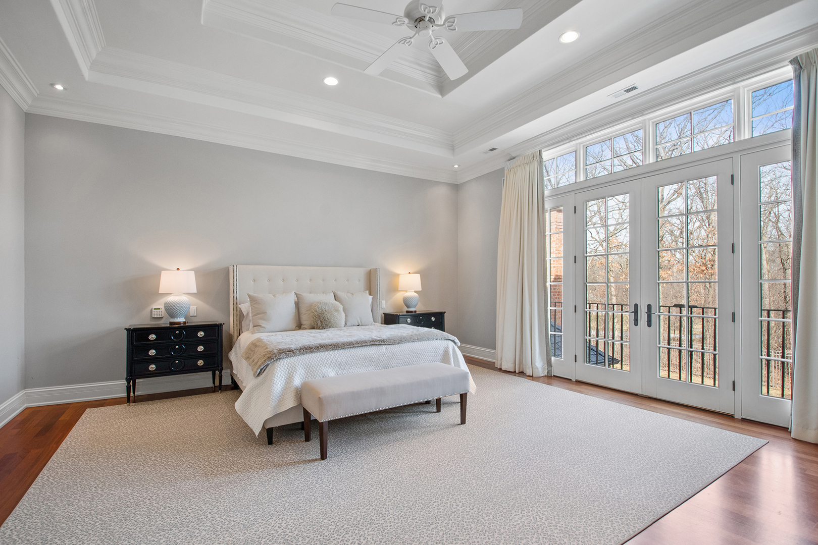 20 Old Mill Road Lake Forest, IL 60045 - Photo 33 of 64 a spacious bedroom with a bed and a large window