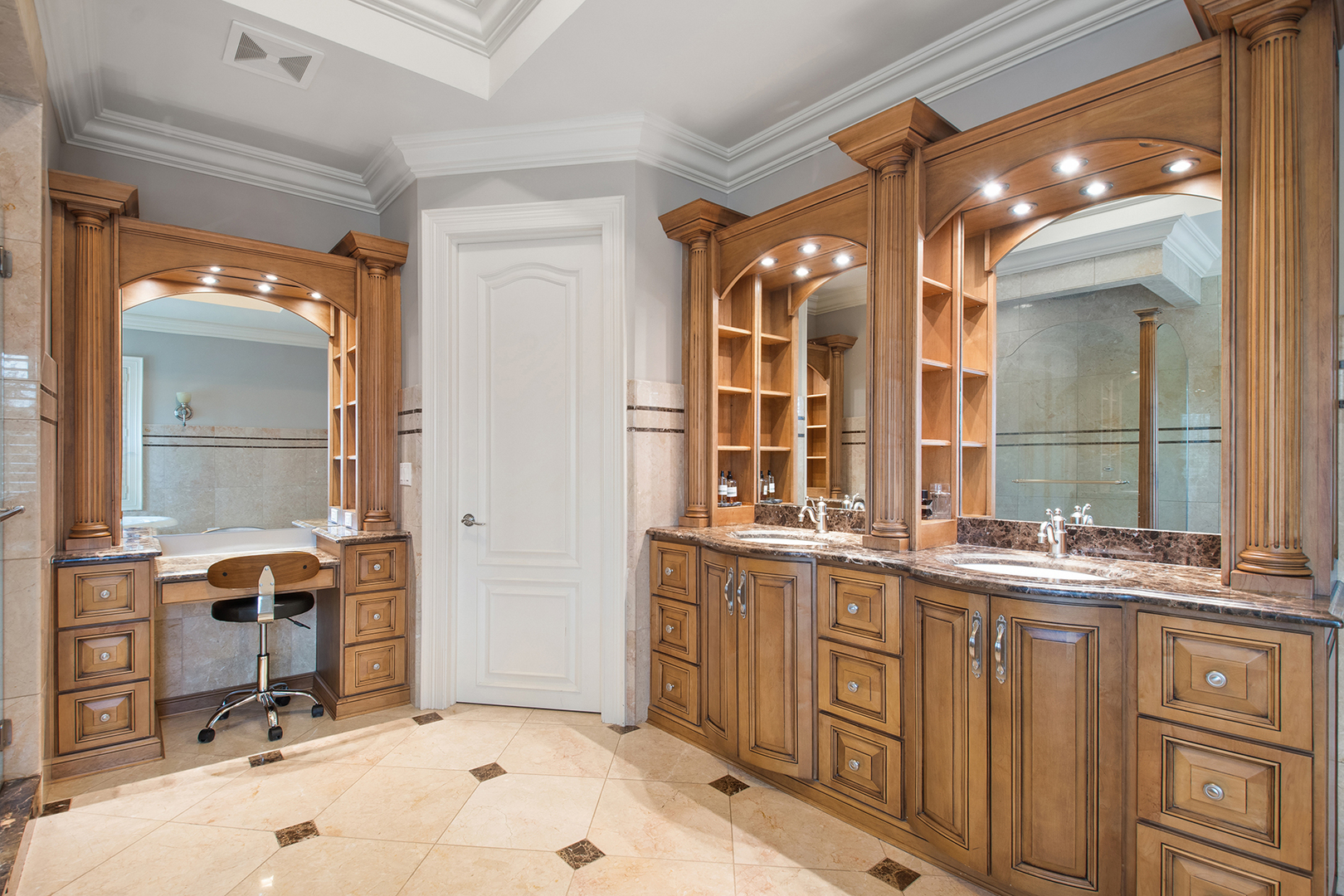 20 Old Mill Road Lake Forest, IL 60045 - Photo 38 of 64 a bathroom with a sink double vanity