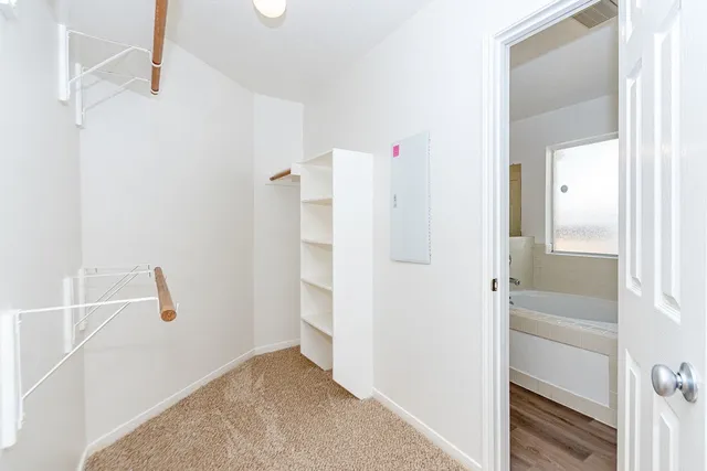 a view of walk in closet