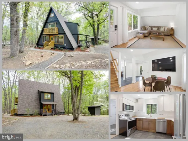 a house with trees in the background