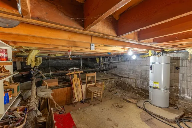 a view of storage and utility room