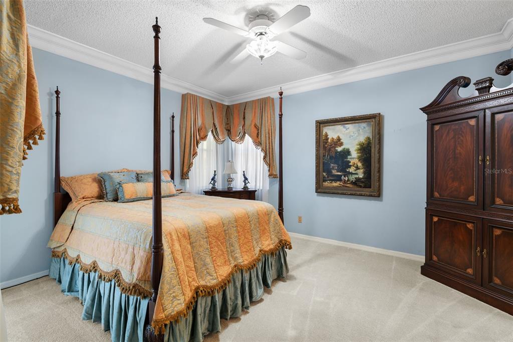 4906 Willow Ridge Terrace Valrico, FL 33596 - Photo 15 of 67 a bedroom with a bed and a chandelier